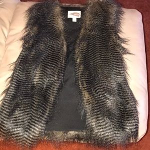 Faux fur vest